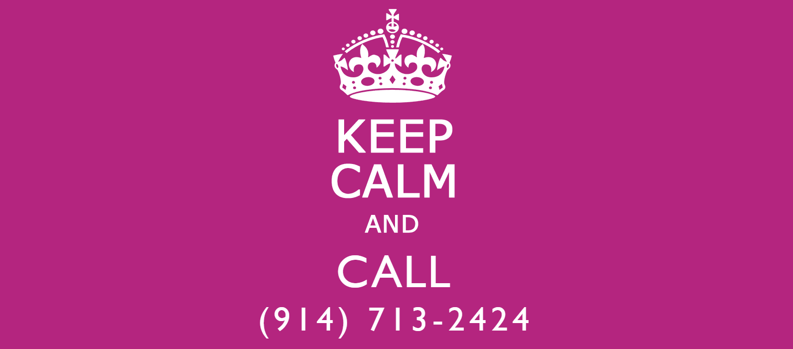Keep calm and call (914) 713-2424 for emergency dental care.